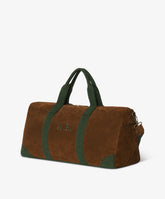 Boston Duffel Bag Large Felt in Suede/Green - Suede/Dark Green | My Style Bags