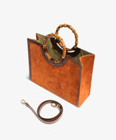 Bamboo Handbag Deluxe - Large in Orange - Orange | My Style Bags