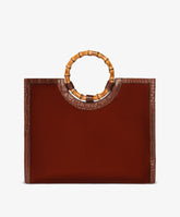 Bamboo Handbag Velour - Large in Burgundy | My Style Bags