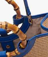 Handbag Bamboo Positano Blue	 | My Style Bags