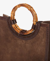 Bamboo Handbag Deluxe - Medium in Dark Brown - Dark Brown | My Style Bags