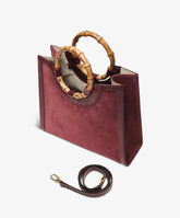 Bamboo Handbag Deluxe - Medium in Burgundy - Burgundy | My Style Bags