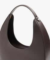 Handbag Moon Leather Dark Brown	 | My Style Bags