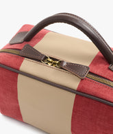 Beauty Case Berkeley Stripe - Burgundy | My Style Bags