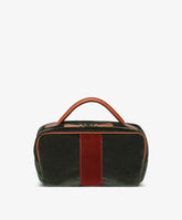 Berkeley Beauty Case Velour in Dark Green | My Style Bags