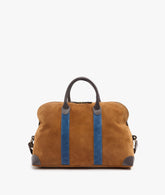 Duffel Bag London Deluxe - Light Brown/Blue - Brown/Blue | My Style Bags