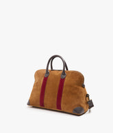 Duffel Bag London Deluxe - Light Brown/Burgundy - Brown/Burgundy | My Style Bags