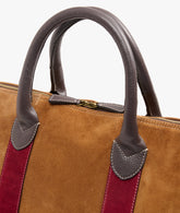 Duffel Bag London Deluxe - Light Brown/Burgundy | My Style Bags