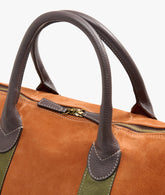 Duffel Bag London Deluxe - Light Brown/Green - Brown/Green | My Style Bags