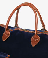 London Duffel Bag Velour - Navy Blue - Navy Blue | My Style Bags