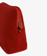 Trousse Large Velour in Red - Red | My Style Bags