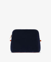 Trousse Large Velour in Blue - Navy Blue | My Style Bags