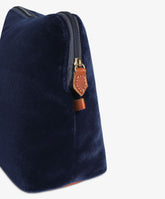 Trousse Large Velour in Blue - Navy Blue | My Style Bags