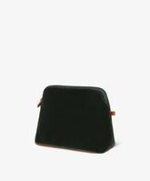 Trousse Medium Velour in Dark Green | My Style Bags