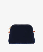 Trousse Medium Velour in Blue - Navy Blue | My Style Bags