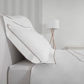 Parure Maiori: Set of Duvet Cover and Pillowcases Raw  - Natural | My Style Bags