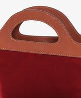 Handbag Alma Velour - Burgundy - Burgundy | My Style Bags