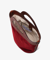 Handbag Alma Velour - Burgundy - Burgundy | My Style Bags