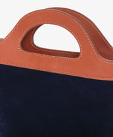 Handbag Alma Velour - Navy Blue - Navy Blue | My Style Bags
