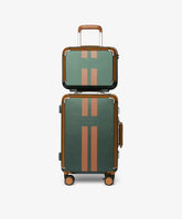 Trolley Cabin - Forest Green with Stripes - Custom Suitcases | My Style Bags
