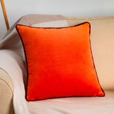 Cushion in Orange Velvet 50x50 - Orange | My Style Bags