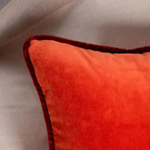 Cushion in Orange Velvet 50x50 - Orange | My Style Bags