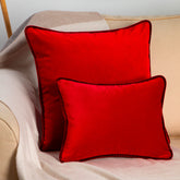 Cushion in Red Velvet 50x50 - Red | My Style Bags