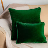 Cushion in Forest Green Velvet 30x40 - Forest Green | My Style Bags