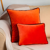 Cushion in Orange Velvet 50x50 - Orange | My Style Bags