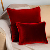 Cushion in Burgundy Velvet 30x40 - Burgundy | My Style Bags