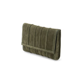 Clutch Bag with Shoulder Strap- Twin Deluxe Dark Green | My Style Bags